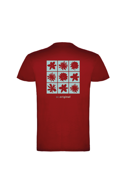 Camiseta Manga Corta Hombre Personalizada "Flowers"