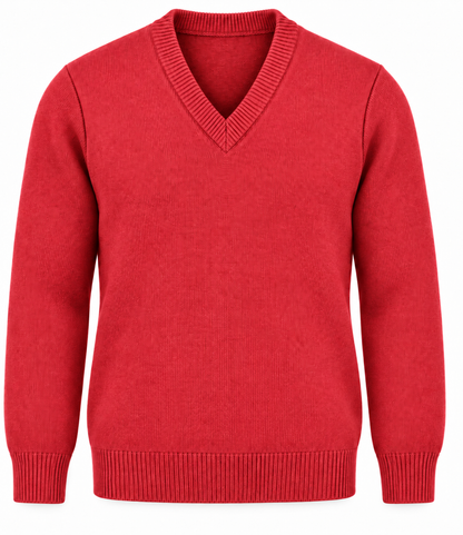 Jersey colegial uniforme escolar Rojo