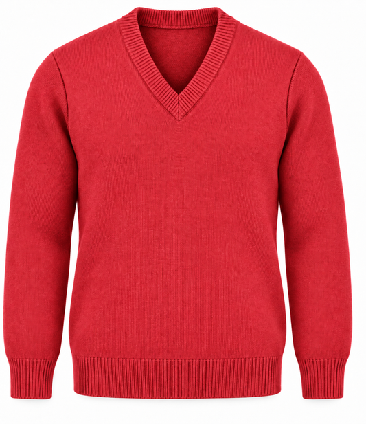 Jersey colegial uniforme escolar Rojo