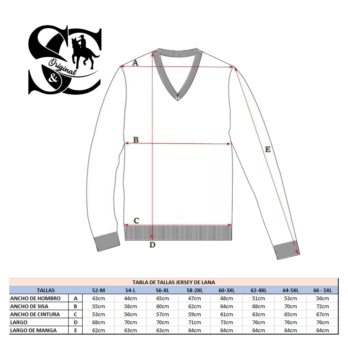 Jersey Hombre Cuello Pico Celeste