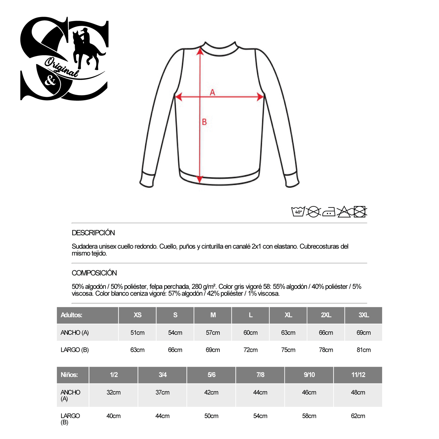 Sudadera Básica con bordado Burdeos