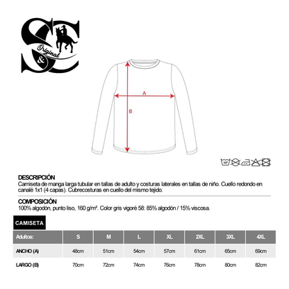Camiseta Manga Larga Blanco