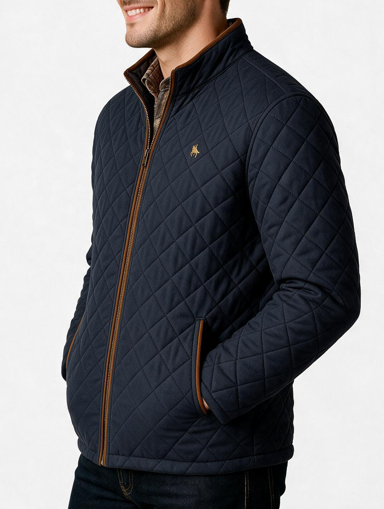 Chaqueta rombos Marino