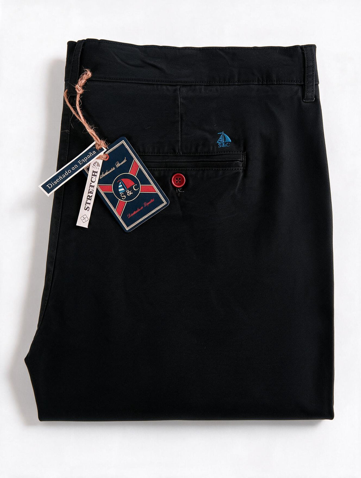 Pantalón chino Negro