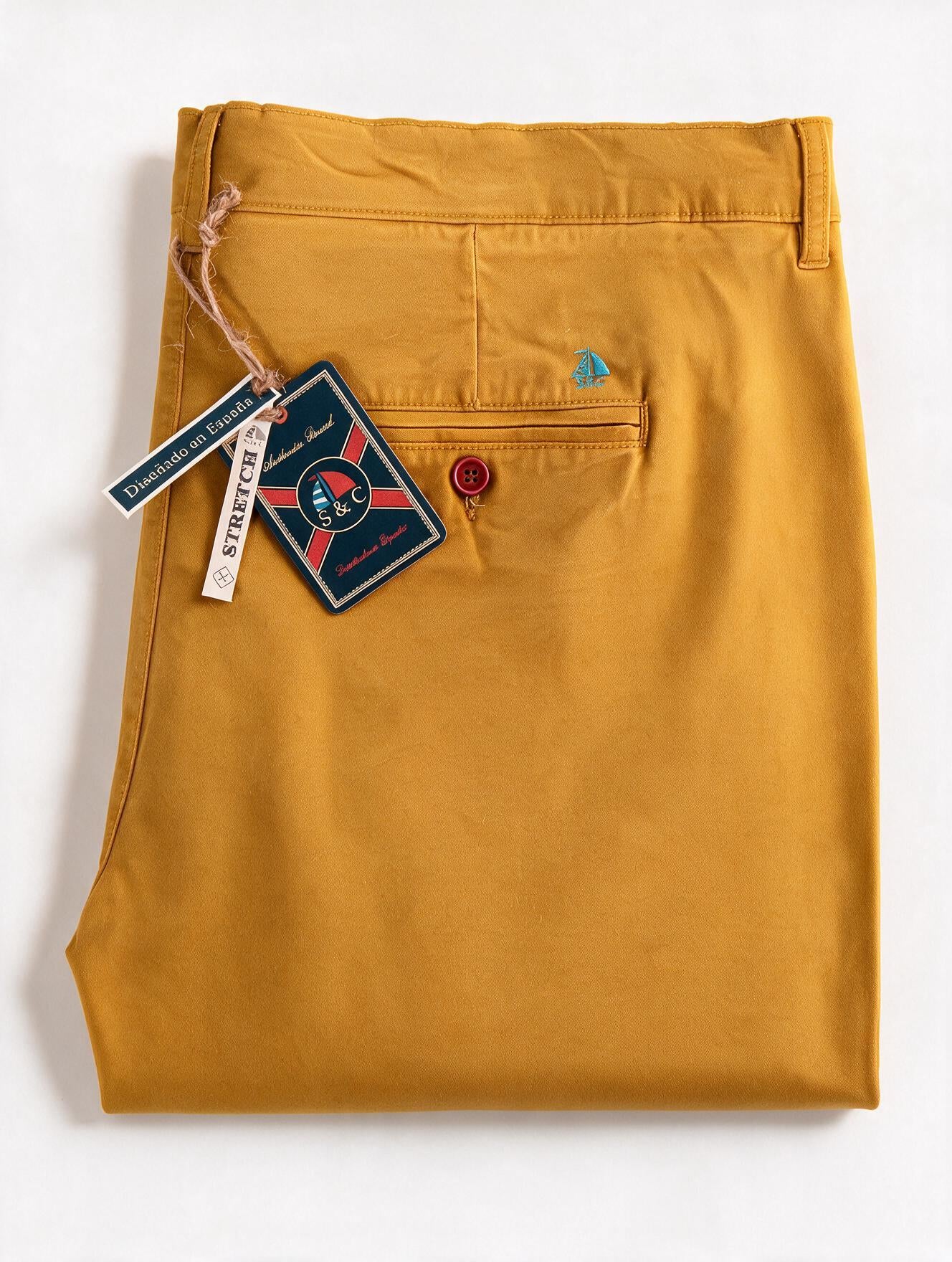 Pantalón chino Mostaza