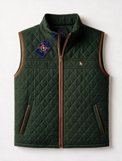 Chaleco modelo rombos Verde