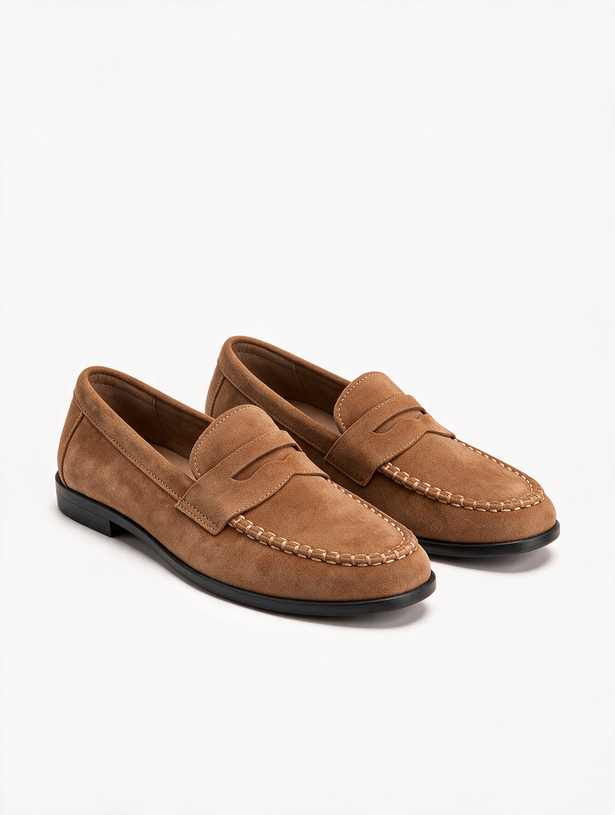 Zapatos mocasín mujer Camel