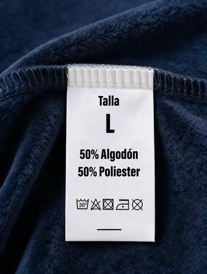 Sudadera Básica con bordado Burdeos