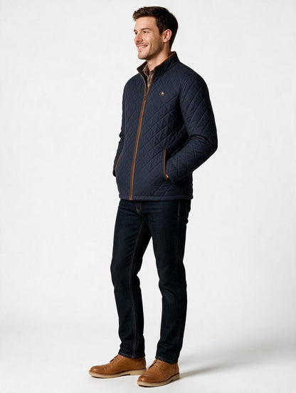 Chaqueta rombos Marino