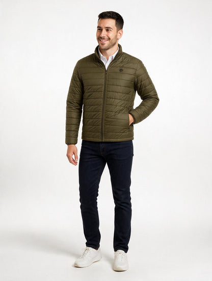 Chaqueta acolchada kaki