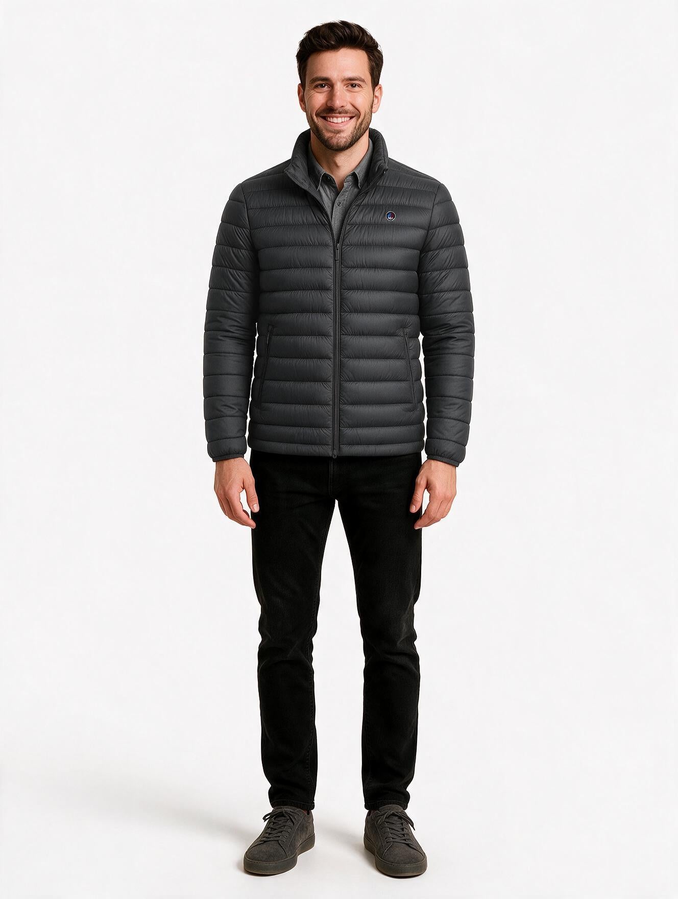 Chaqueta LETUR acolchado de hombre gris