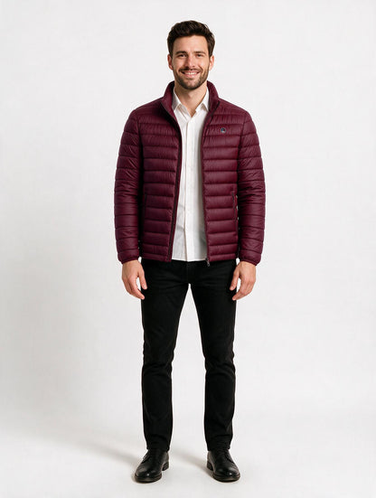 Chaqueta LETUR acolchado de hombre berenjena