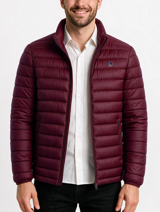 Chaqueta LETUR acolchado de hombre berenjena