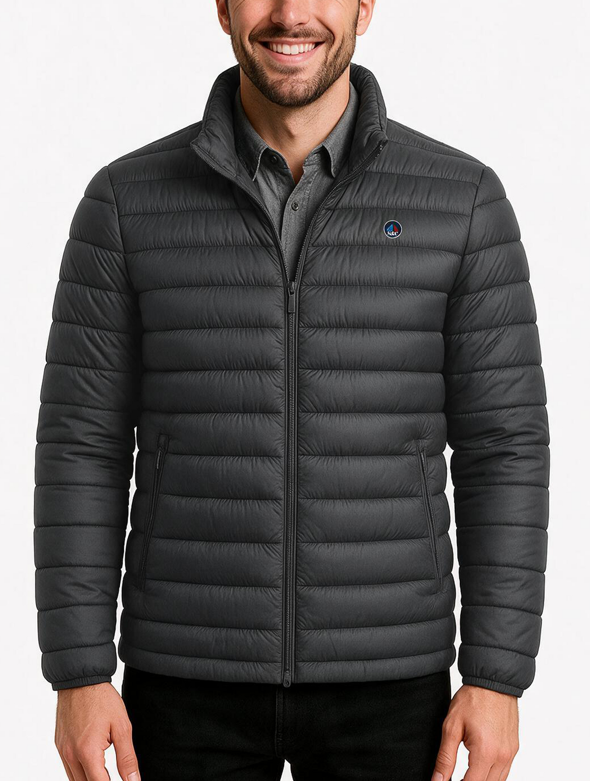 Chaqueta LETUR acolchado de hombre gris