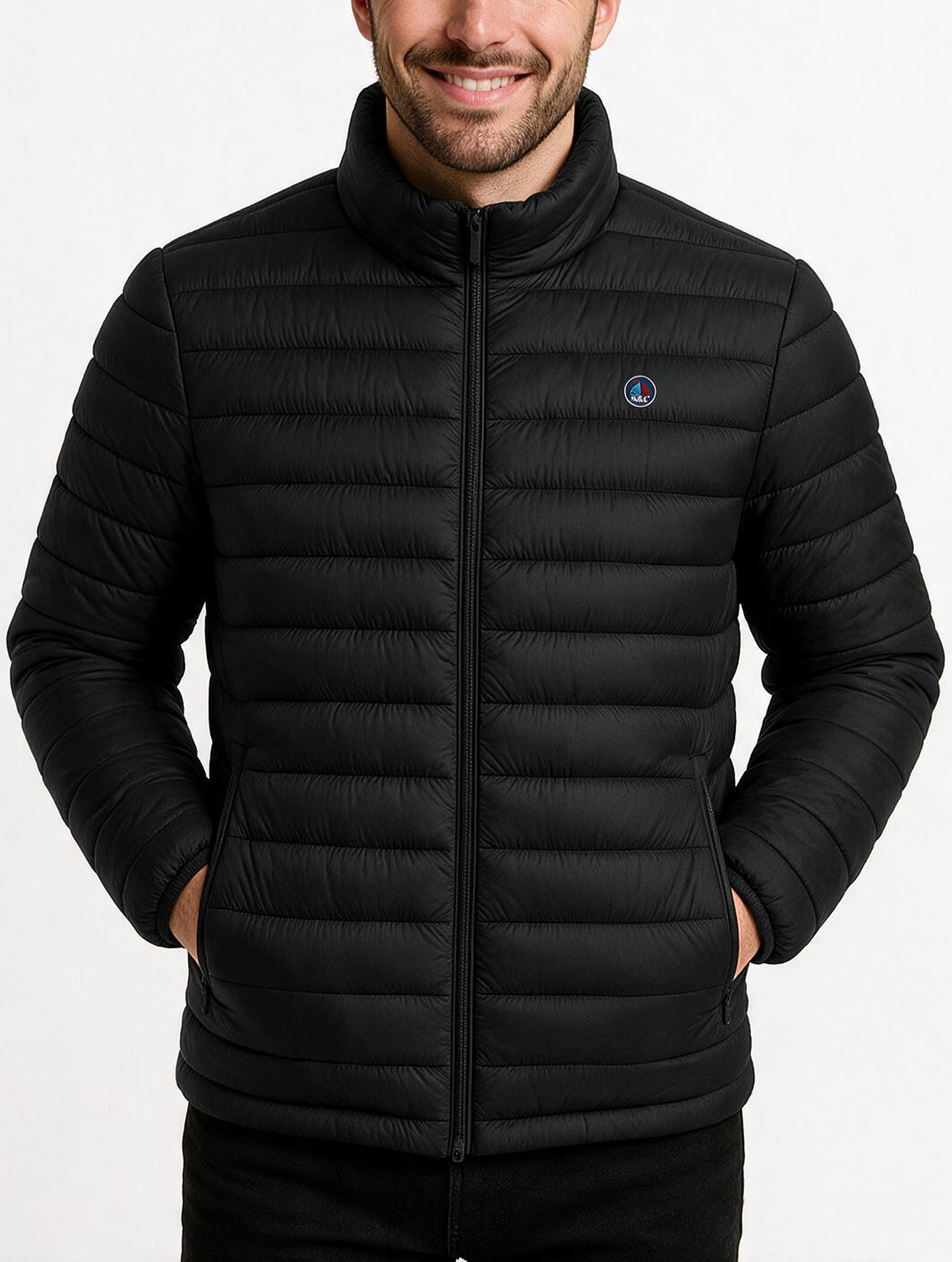 Chaqueta LETUR acolchado de hombre negro
