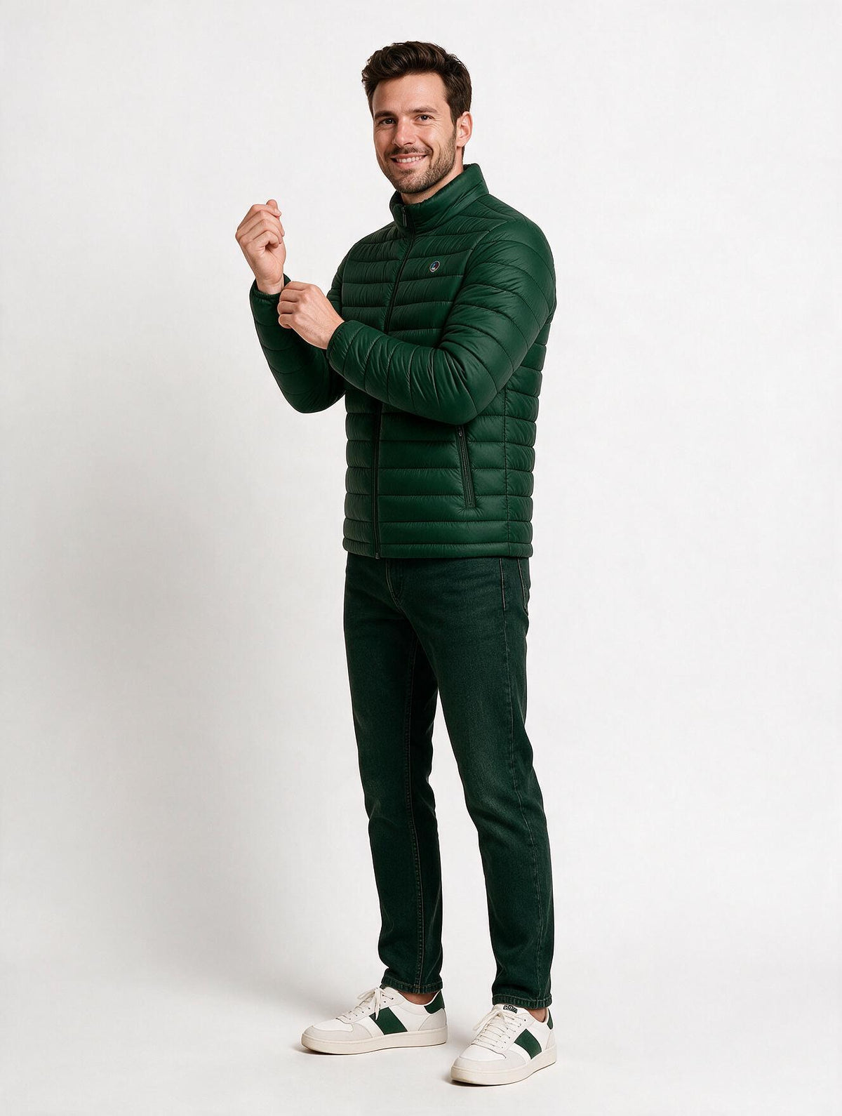 Chaqueta LETUR acolchado de hombre verde