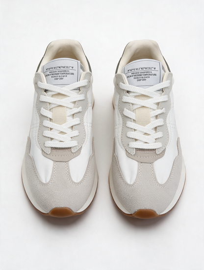 Zapatillas casual mujer Blanco Gris