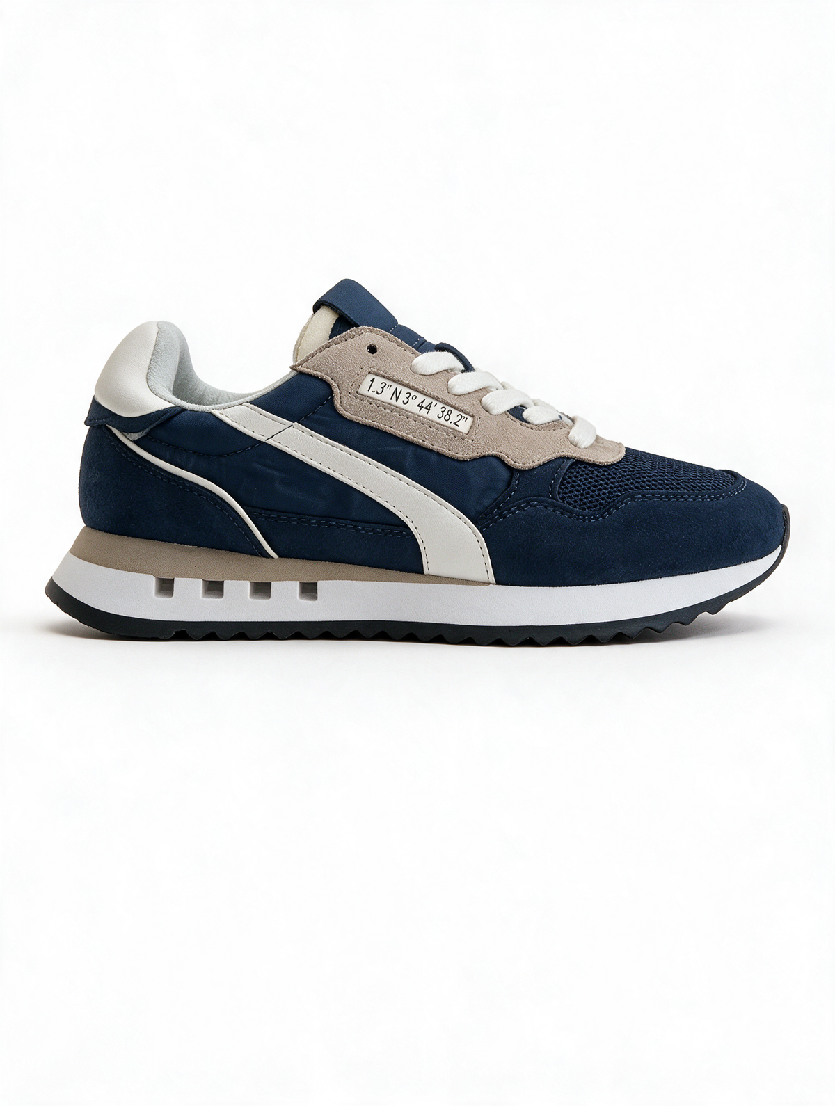 Zapatillas casual mujer Marino Beige
