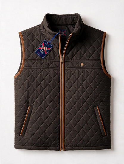 Chaleco modelo rombos Marrón