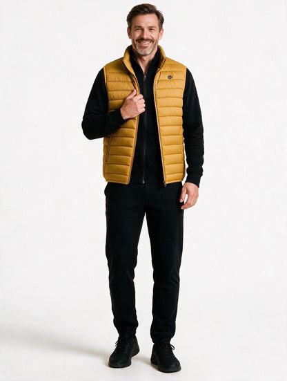 Chaleco LETUR acolchado de hombre mostaza