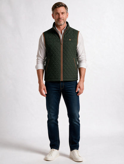 Chaleco modelo rombos Verde