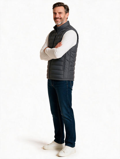 Chaleco LETUR acolchado de hombre gris