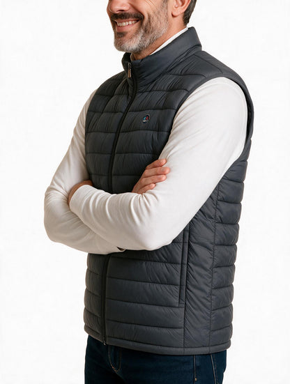 Chaleco LETUR acolchado de hombre gris