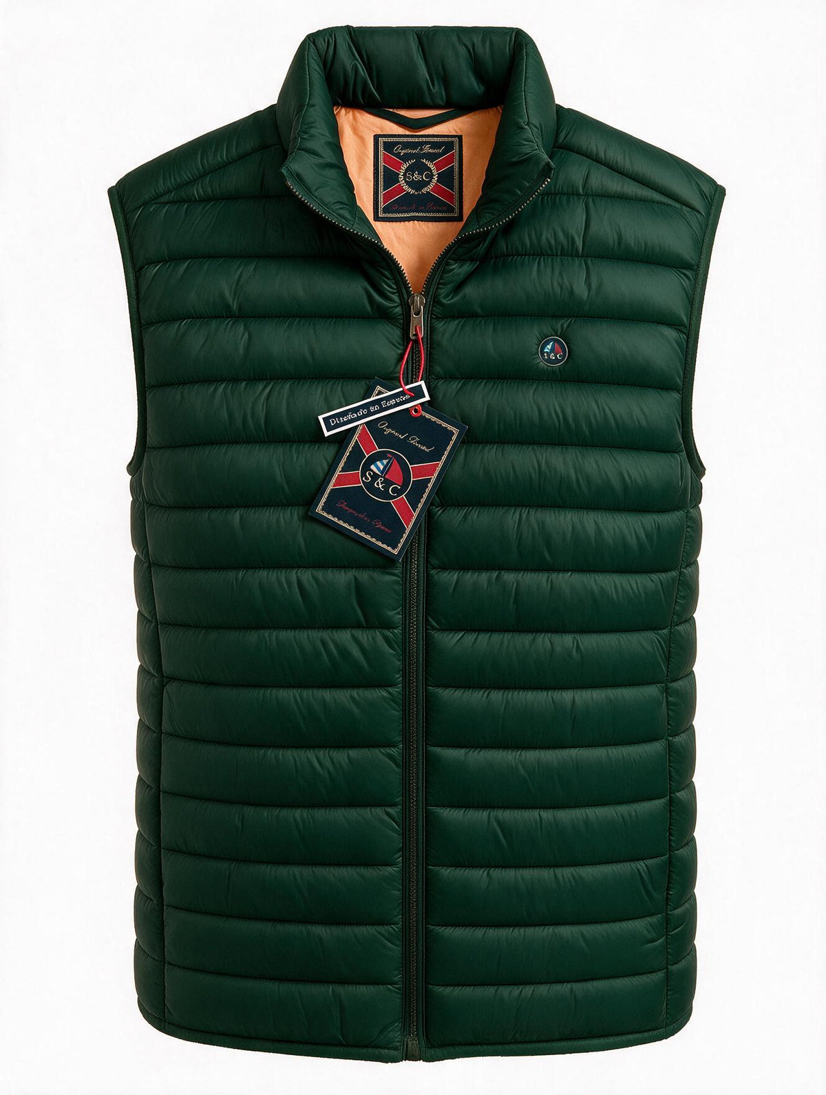 Chaleco LETUR acolchado de hombre verde