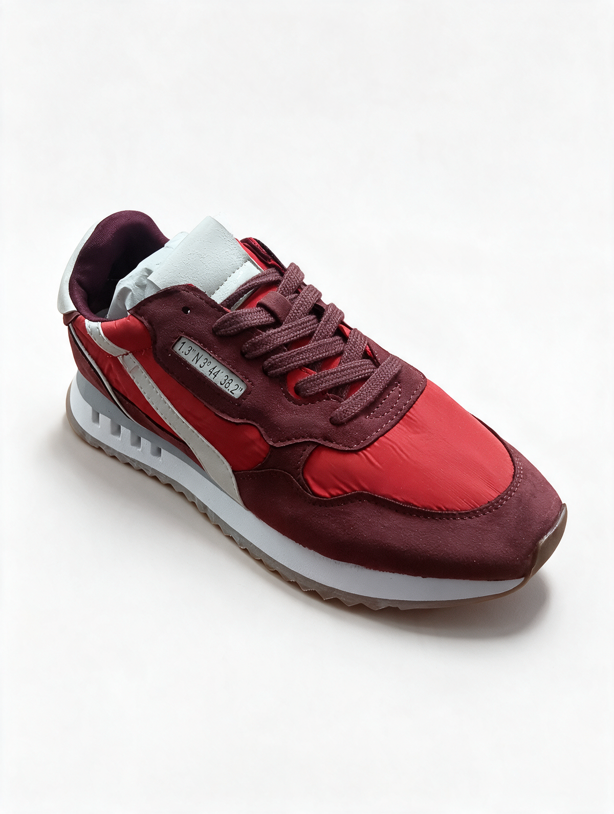 Zapatillas casual mujer Rojo Granate