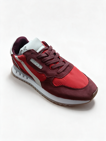 Zapatillas casual mujer Rojo Granate