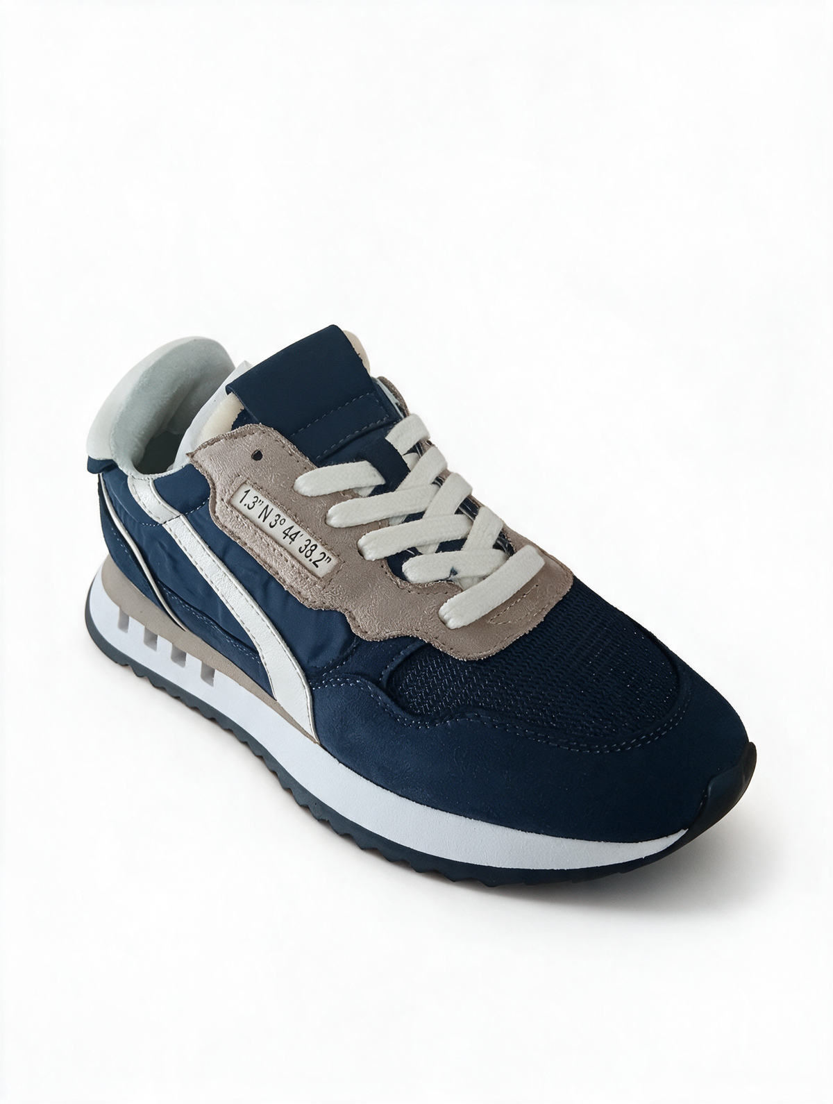 Zapatillas casual mujer Marino Beige