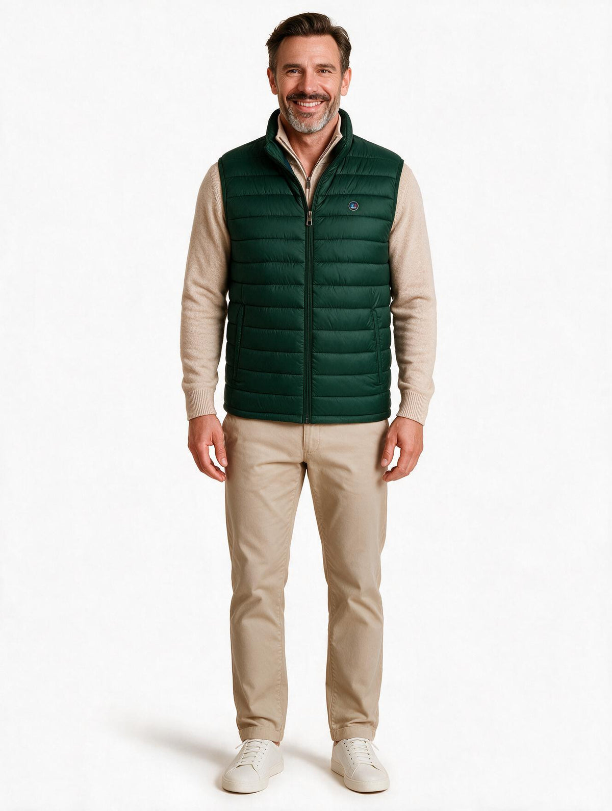 Chaleco LETUR acolchado de hombre verde