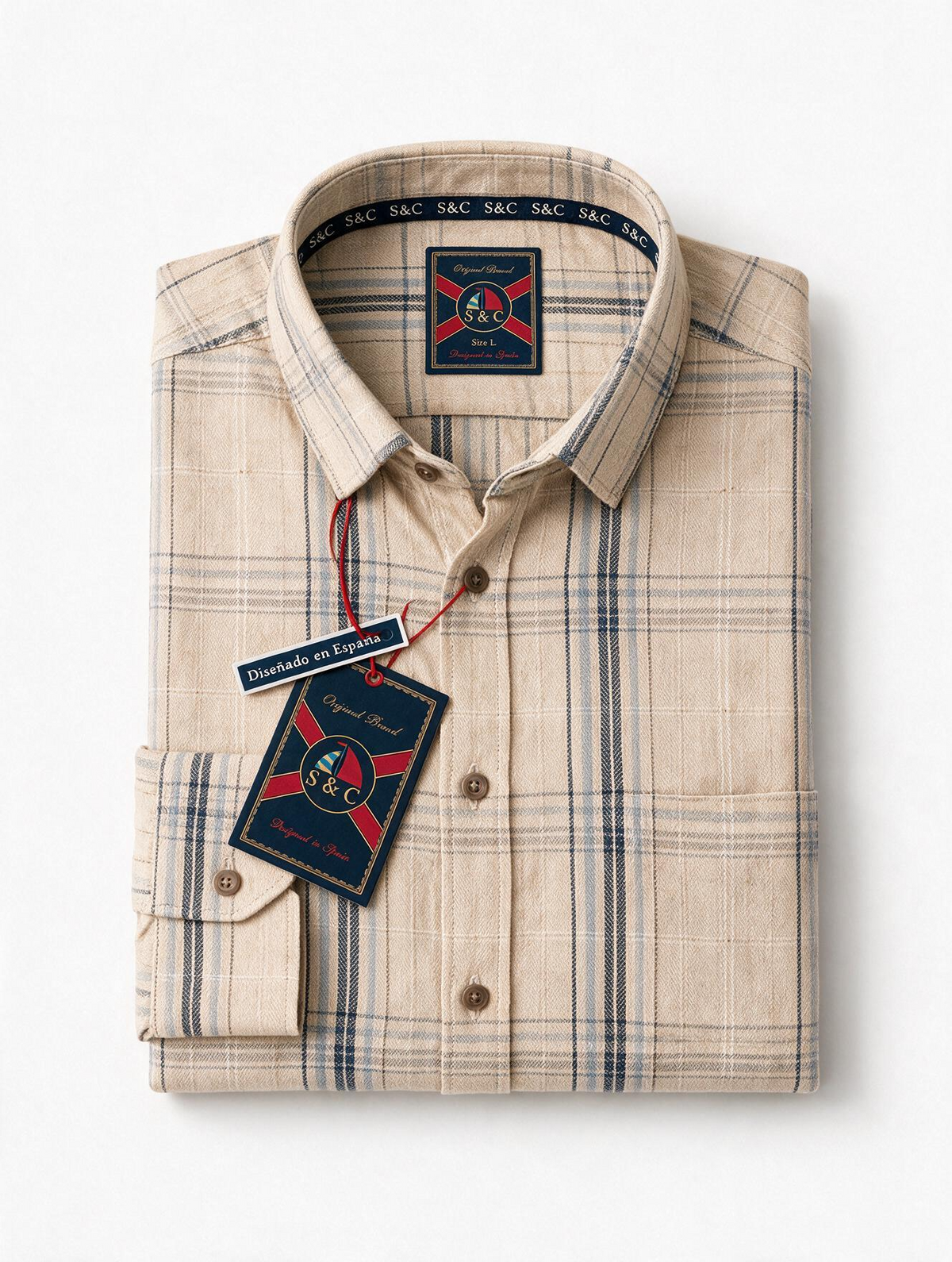 Camisa hombre manga larga Lancaster