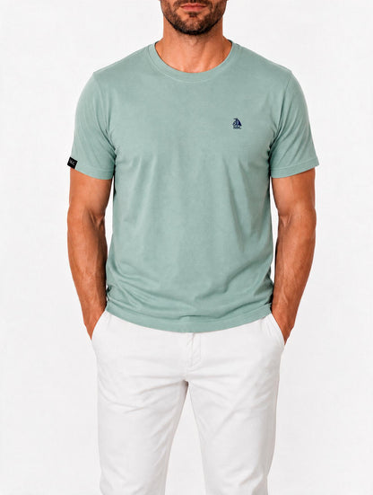 Camiseta verde menta manga corta