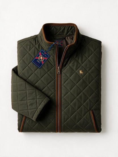 Chaqueta rombos Verde