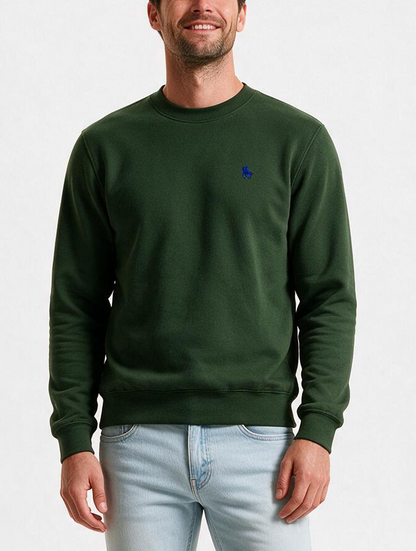 Sudadera Básica con bordado Verde