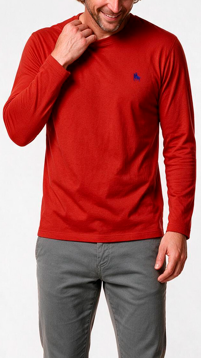 Camiseta Manga Larga Rojo