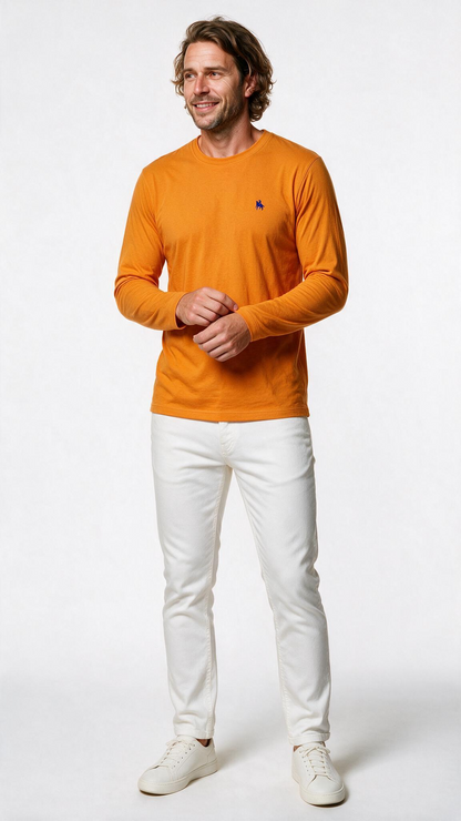 Camiseta Manga Larga Naranja