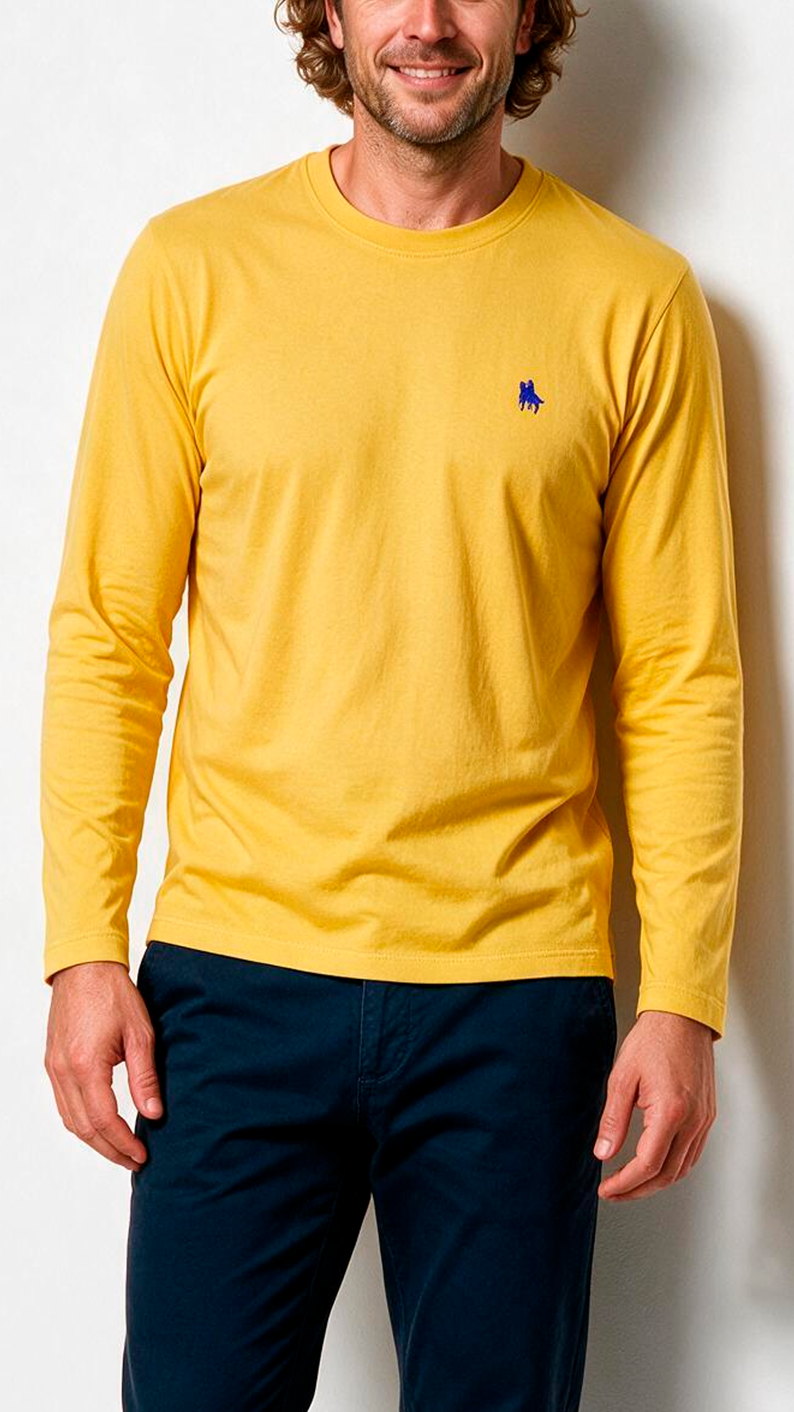 Camiseta Manga Larga Amarillo