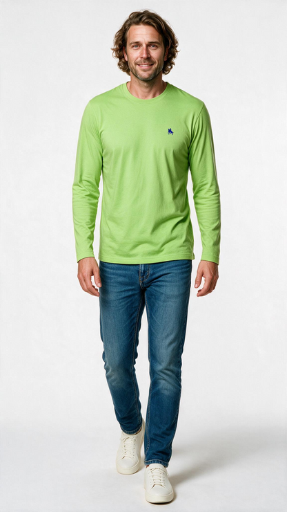 Camiseta Manga Larga Verde Oasis