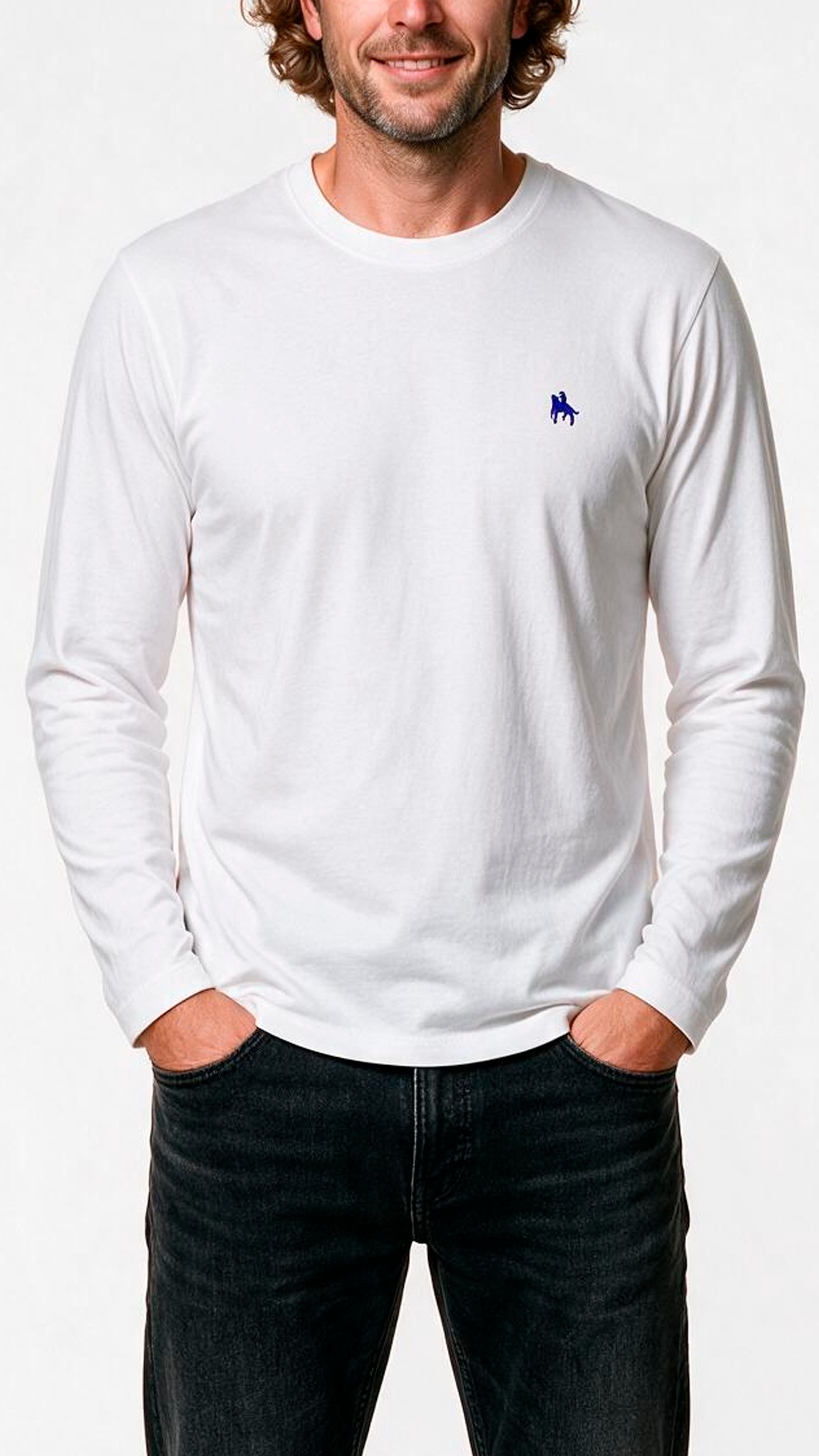 Camiseta Manga Larga Blanco