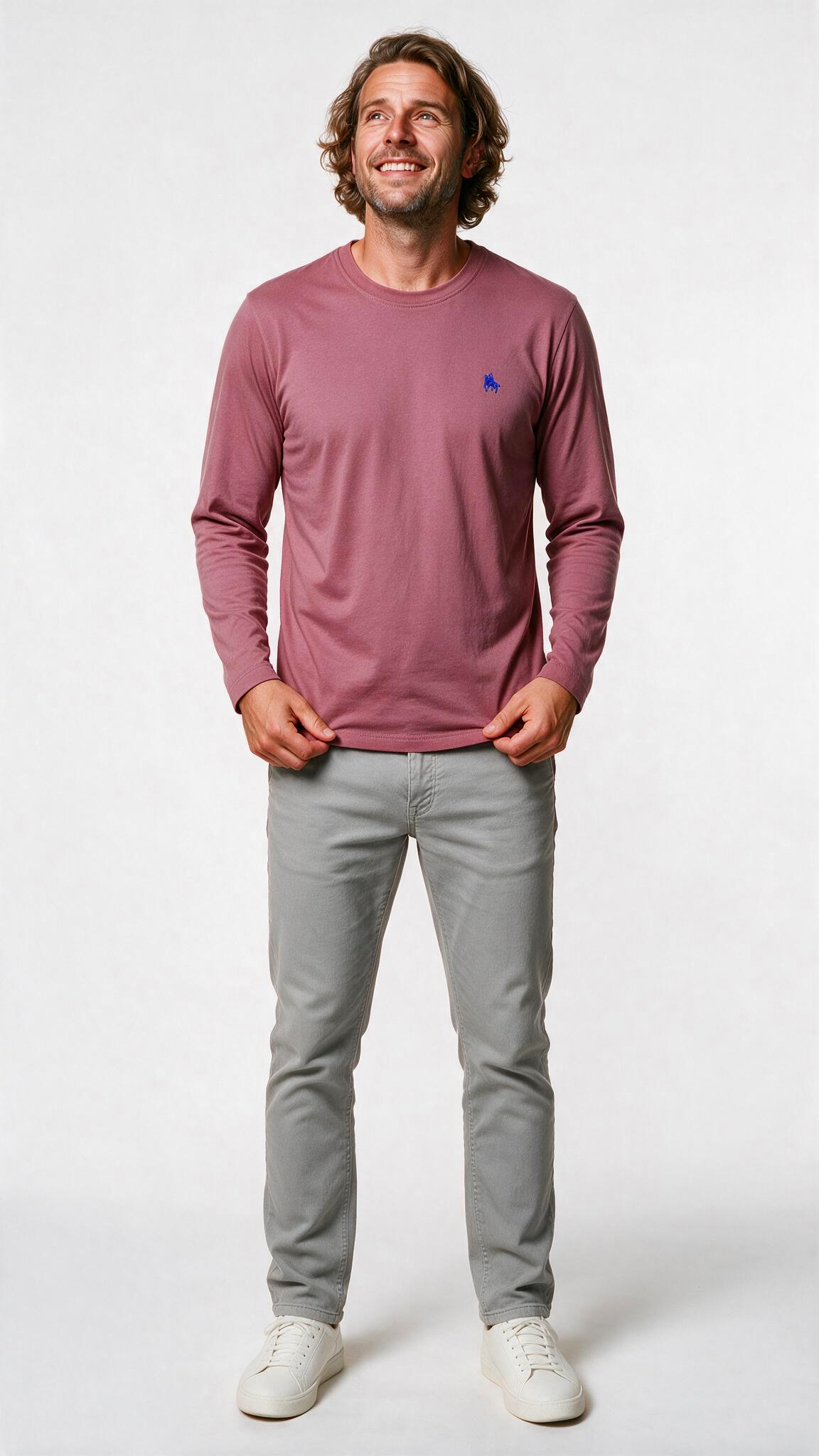 Camiseta Manga Larga Rojo Baya
