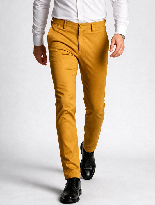 Pantalón chino Mostaza