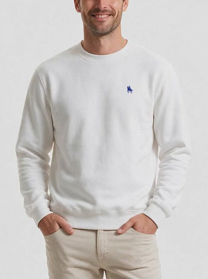 Sudadera Básica con bordado Burdeos