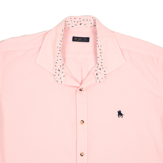 Camisa detalles florales Rosa